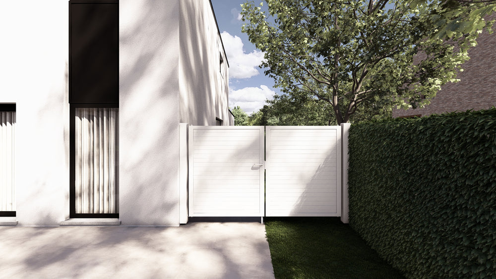 Portail Alzebra horizontal double plein