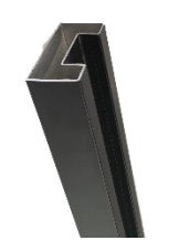 Poteau de départ en aluminium pour écran en fibre Ecowood