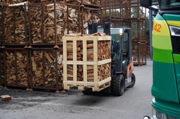 Brandhout op pallet - ovengedroogd