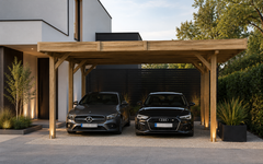 carport hout voor auto's