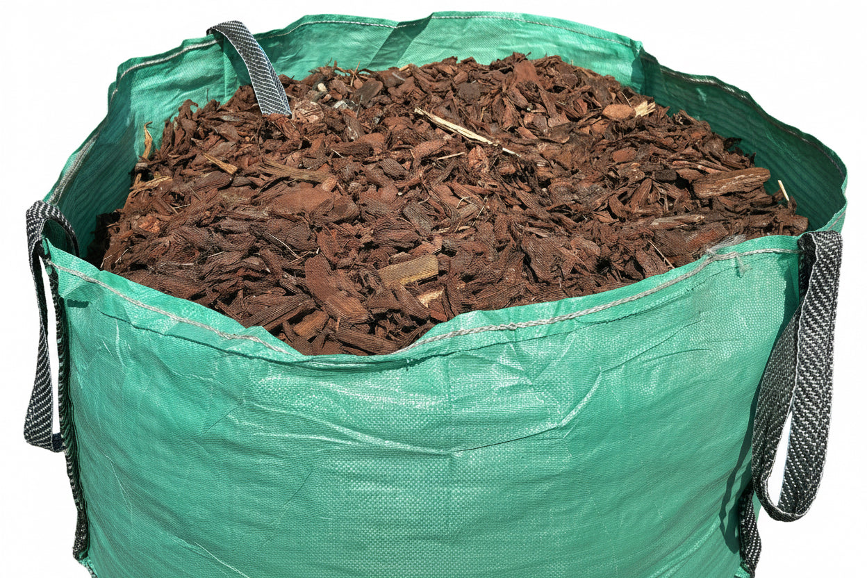 Big bag Franse pijnboomschors kaliber 20-40 mm, meest gekozen bodembedekker voor tuin en paden