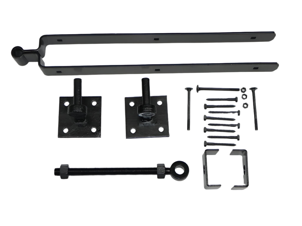 Ensemble pour portail anglais avec pouces sur plaque (galvanisé)