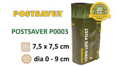 Postsaver 3 - tot dia. 9cm of 7.5x7.5cm