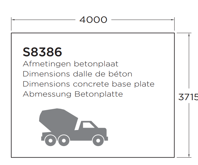 Classic line seriewerk - wanddikte 28mm - 418x388cm