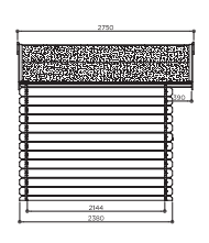 Classic line seriewerk - wanddikte 28mm - 298x238cm