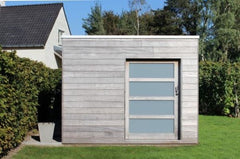 Box in Padoek dubbele deur/schuifdeur
