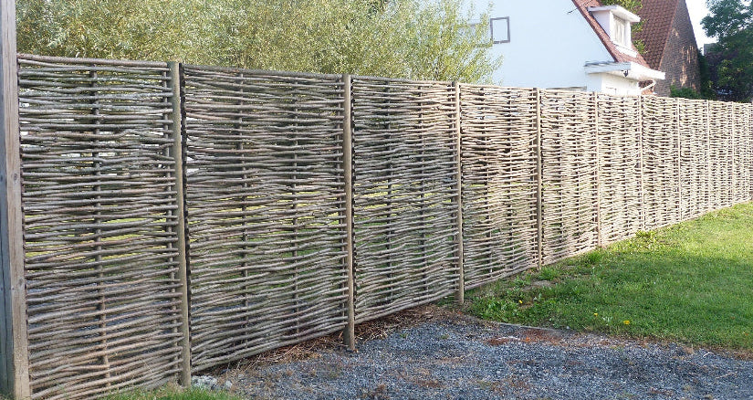 Panneau en noisetier horizontal