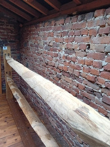 Poteau fendu en châtaignier (1 pièce)