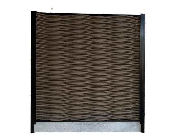 voorbeeld scherm gevlochten scherm bruin