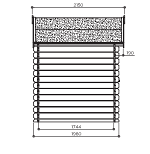 Classic line seriewerk - wanddikte 28mm - 298x198cm