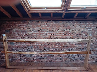 Poteau fendu en châtaignier (1 pièce)