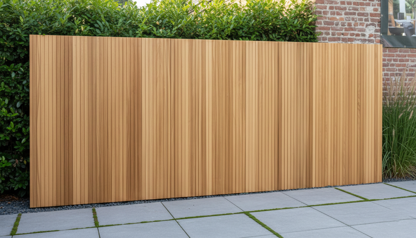 Tuinwand in thermowood ayous