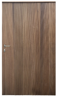 Thermowood Ayous deurpaneel, duurzame en onderhoudsvriendelijke houten deur