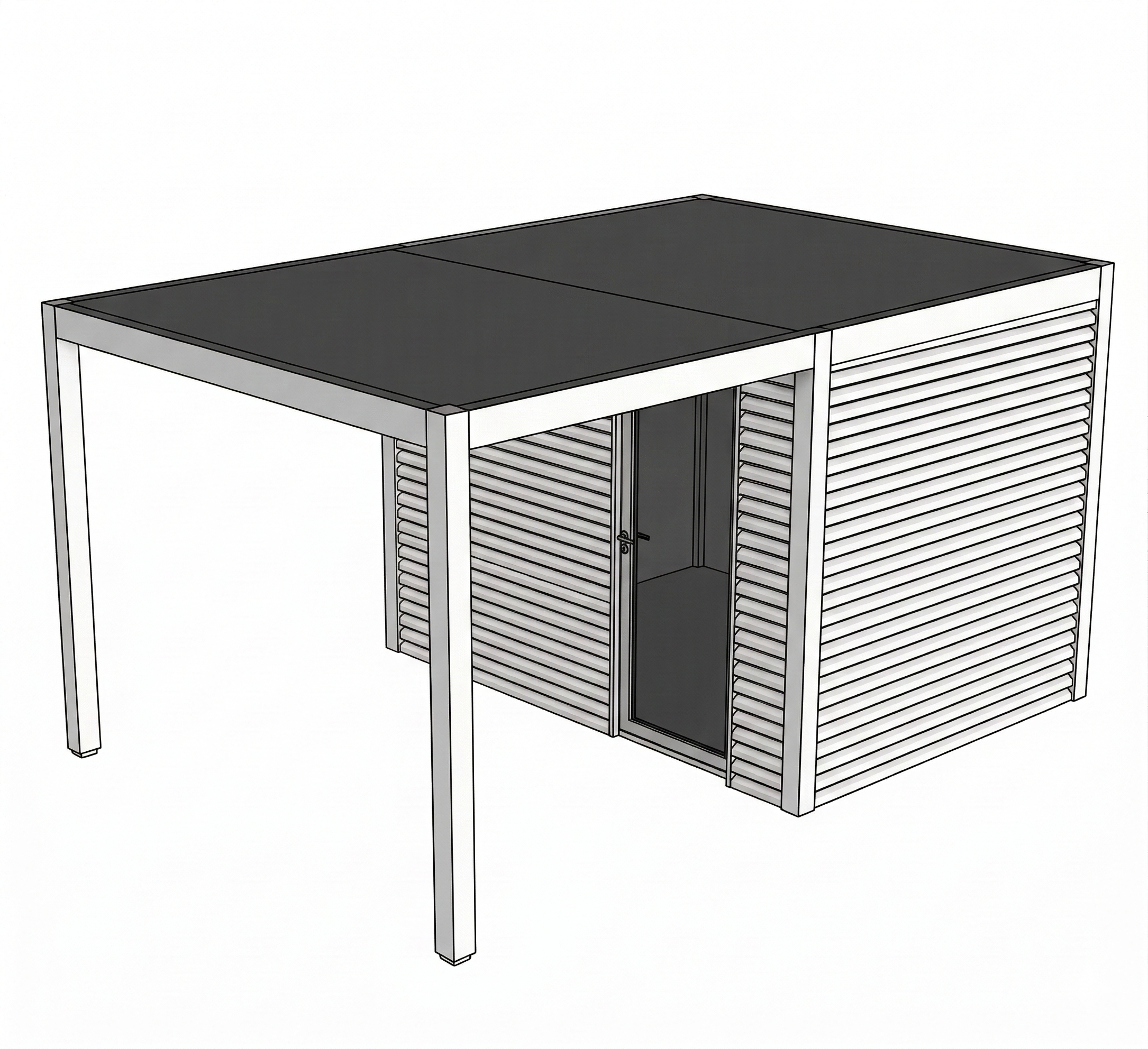 Débarras Malibu (aluminium RAL9010)