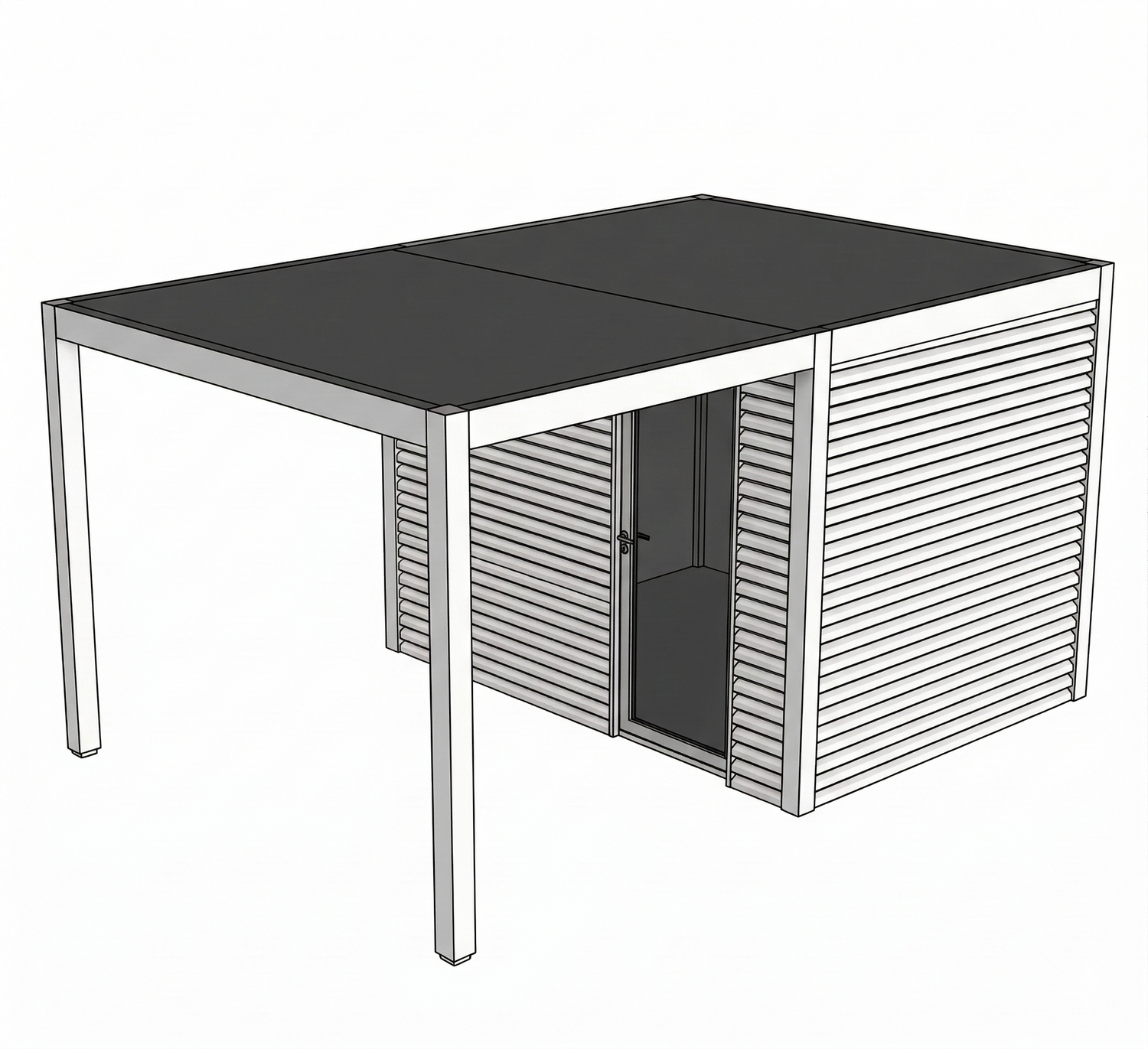 Débarras Malibu (aluminium RAL9010)