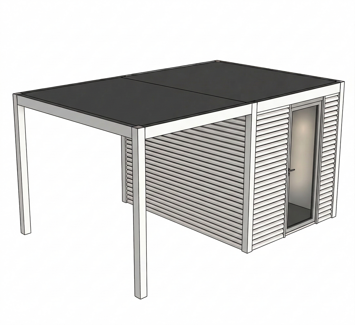 Débarras Malibu (aluminium RAL9010)